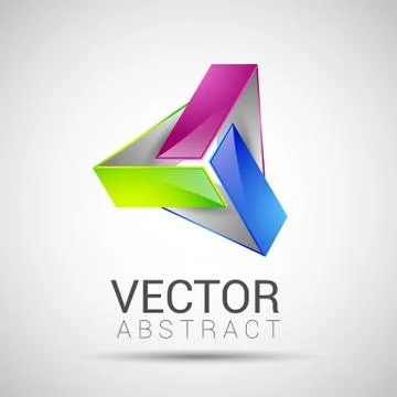Abstract element shape vector design icon Stock Illustration