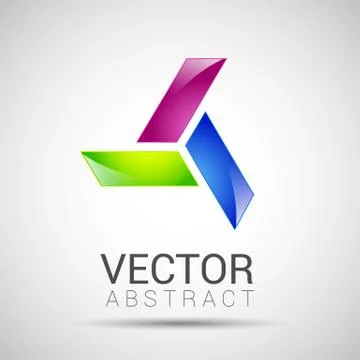 Abstract element shape vector design icon Stock Illustration