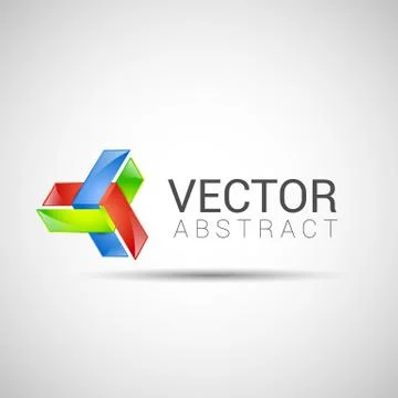 Abstract element shape vector design icon Stock Illustration