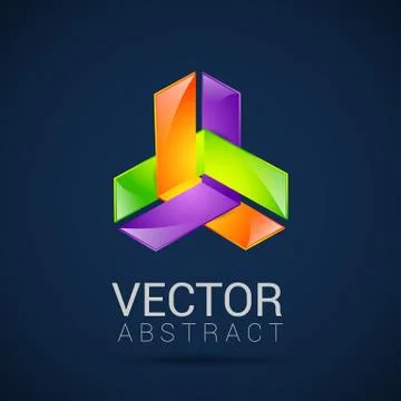 Abstract element shape vector design icon Stock Illustration