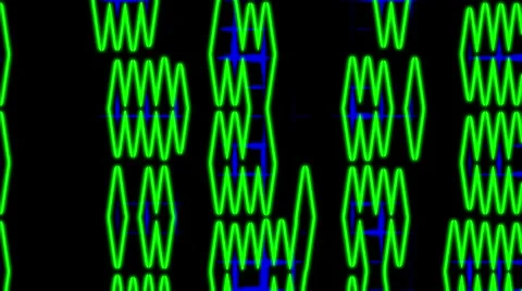 Abstract element for vj for background comp electronica digital pulses  Video stock 50029729