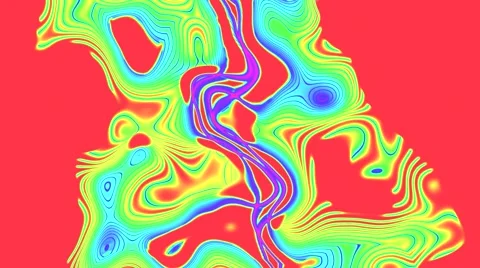 Abstract element for vj for background comp red polarised germ cells  Stock Footage 50039020