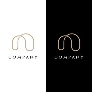 Abstract elements of arch line vector logo, for the construction of doors, .. Stock Illustration