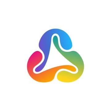 Abstract elements connection logo modern network technology symbol icon Illustrazione stock
