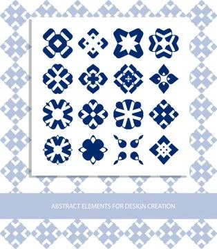 Abstract elements for design ideas Basic form templates Stock Illustration