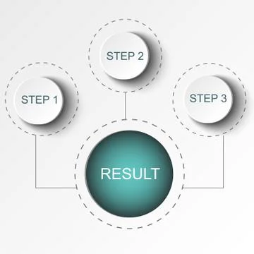 Abstract elements of graph, diagram with steps, options, parts or processes.. Stock Illustration