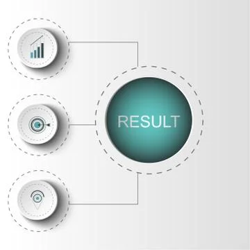 Abstract elements of graph, diagram with steps, options, parts or processes.. Stock Illustration