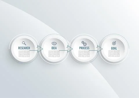 Abstract elements of graph infographic template with label, integrated circ.. Stock Illustration