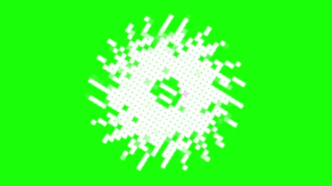 Abstract elements green screen Stock Footage 306122260