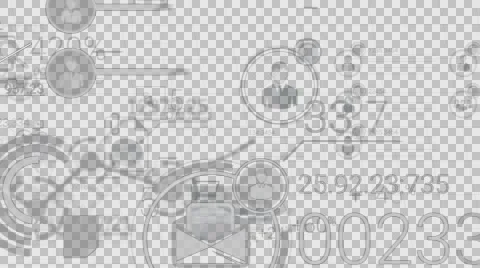 Abstract Elements Of Infographics With Alpha Channel Stock Footage 67261603