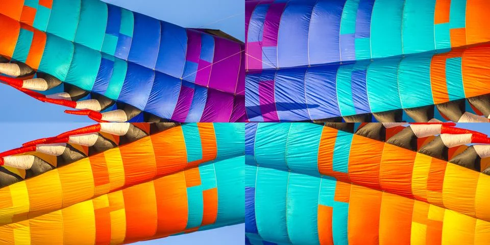 Abstract elements of kite for background Stock Illustration