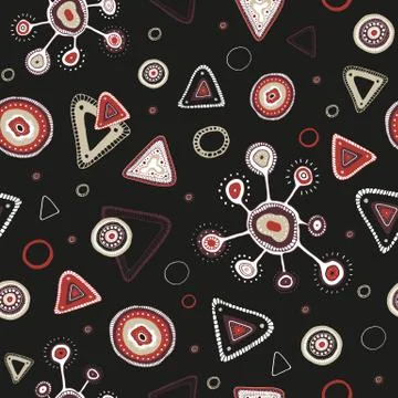 Abstract Elements Pattern 库存插图