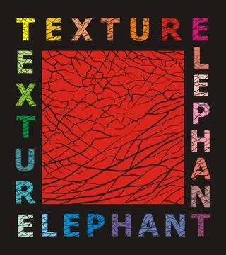 Abstract elephant skin texture Stock Illustration