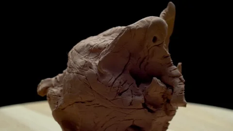 Abstract elephant statue Stock Footage 117315456