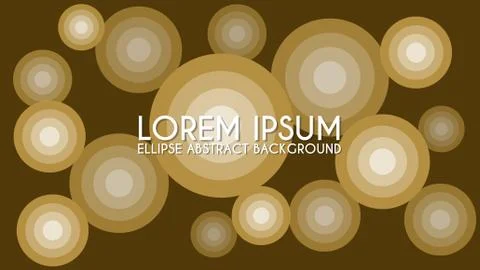 Abstract Ellipse Background Background Design Template, Gray, Brown, Coffee Illustrazione stock