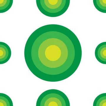 Abstract Ellipse Seamless Pattern Background Design Template, Green, Yellow,  Illustrazione stock