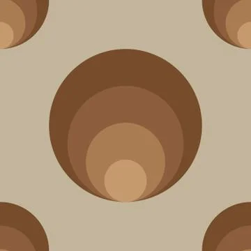 Abstract Ellipse Seamless Pattern Background Design Template, Gray, Brown 스톡 일러스트