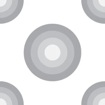 Abstract Ellipse Seamless Pattern Background Design Template, White, Gray Stock Illustration