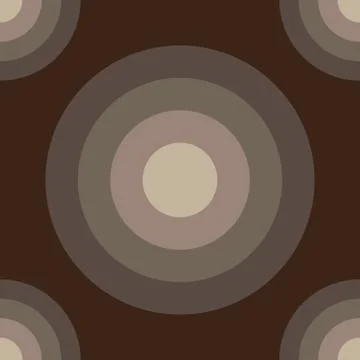 Abstract Ellipse Seamless Pattern Background Design Template, Gray, Brown Illustrazione stock