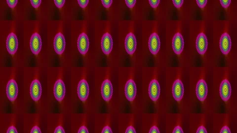 Abstract Ellipses Light Bulbs. Kaleidoscope Stock Footage 73542017