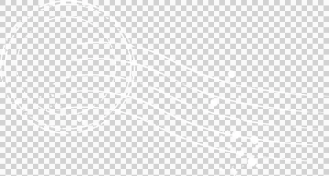 Abstract emblem is appearing in flat on transparent canvas with circles, curved 库存插图