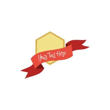 Abstract Emblem Blank Design Vector Template Frame Border Stock-Illustration