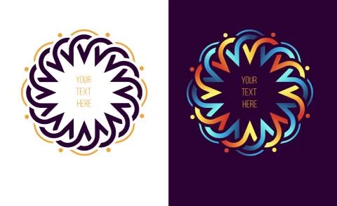 Abstract emblem, design concept, logo, logotype element Stock Illustration
