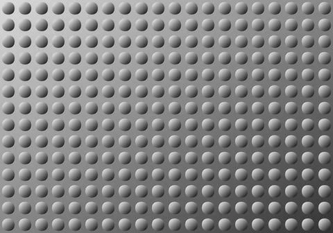 Abstract Embossed Squircle Dots Pattern with Soft Gradient Lighting in Black Illustrazione stock