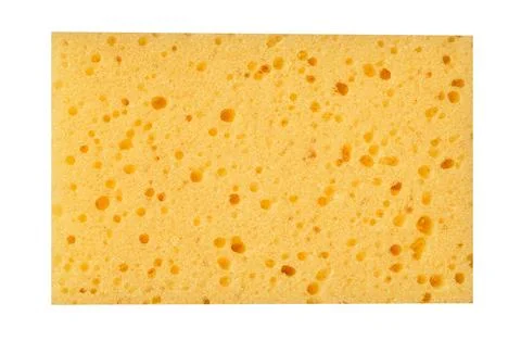 Abstract embossed yellow background - the surface of a soft sanitary sponge Stock Photos