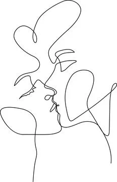 Abstract embrace Vector Stock Illustration