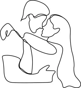 Abstract embrace Vector 스톡 일러스트