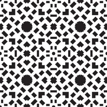 Abstract embroidery geometric seamless pattern Illustrazione stock