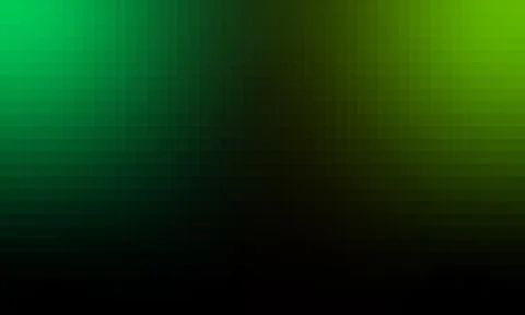 Abstract emerald and chartreuse gradient pixelated mosaic background Stock Illustration