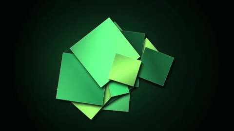 Abstract Emerald Kinetic Architecture Loop Seamless Stockbeeldmateriaal 348129735