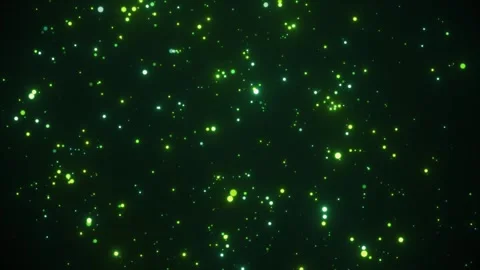 Abstract emerald particle background Video stock 300039712