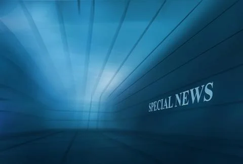 Abstract Empty 3D Space Blue Theme  Special News Background Concept Series 스톡 일러스트