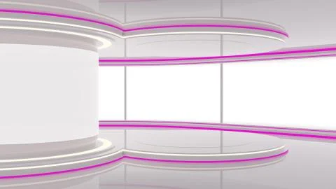 Abstract Empty 3D Studio Space Stock Illustration