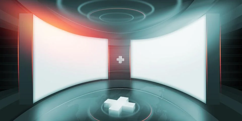 Abstract Empty 3D Studio Space Concept Series Stockillustratie