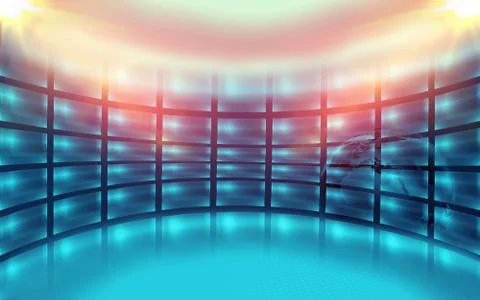 Abstract Empty 3D Studio Space concept series 스톡 일러스트