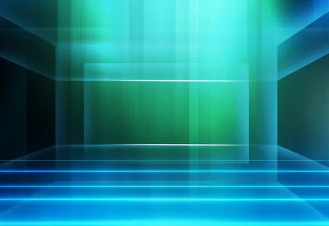 Abstract empty 3d studio space in depth background concept series Stock Illustration