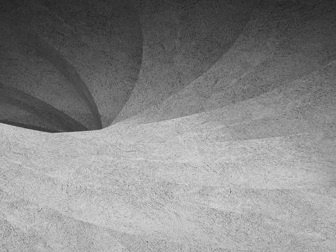 Abstract empty concrete interior, background. 3d render 스톡 일러스트