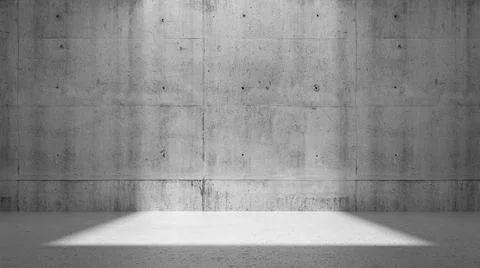 Abstract empty concrete room interior, 3d render Stockillustratie