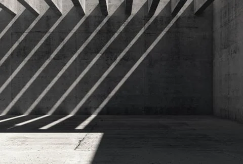 Abstract empty dark concrete interior background Stock Illustration