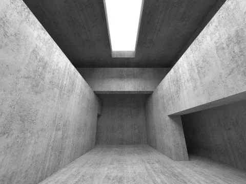 Abstract empty dark interior perspective background Stock Illustration