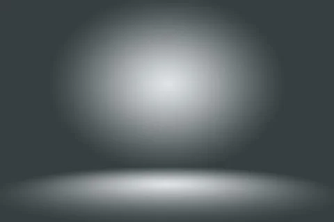 Abstract Empty Dark White Grey gradient with Black solid vignette lighting Stock Illustration