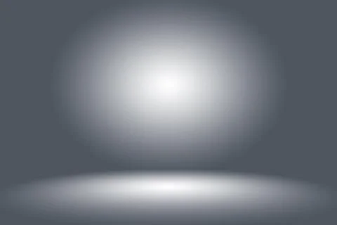 Abstract Empty Dark White Grey gradient with Black solid vignette lighting Stockillustratie