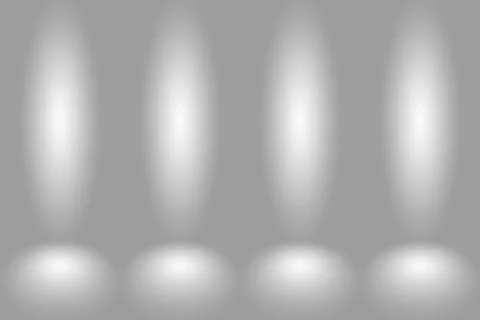 Abstract Empty Dark White Grey gradient with Black solid vignette lighting 库存插图