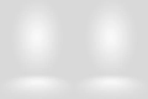 Abstract Empty Dark White Grey gradient with Black solid vignette lighting Stockillustratie