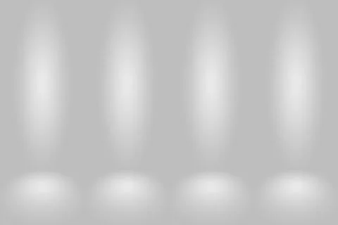 Abstract Empty Dark White Grey gradient with Black solid vignette lighting 库存插图