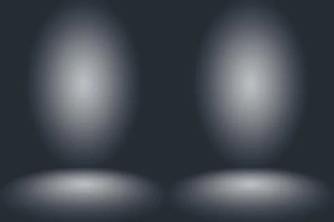 Abstract Empty Dark White Grey gradient with Black solid vignette lighting Stock Illustration